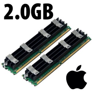 (*) 2.0GB (2 x 1GB) Apple-Major Brand OEM PC5300 DDR2 204 Pin CL5 667MHz FB-DIMM *Used / Pull*