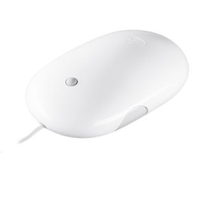 (*) Apple Mighty Mouse: USB Wired Optical Mouse. Used, Very Good Condition.