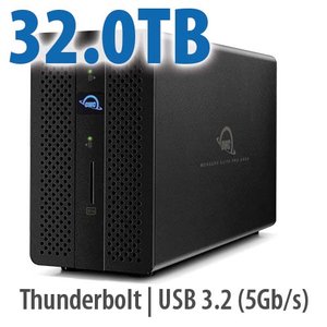32.0TB OWC Gemini - Thunderbolt (USB-C) Dock and Dual-Drive RAID Solution